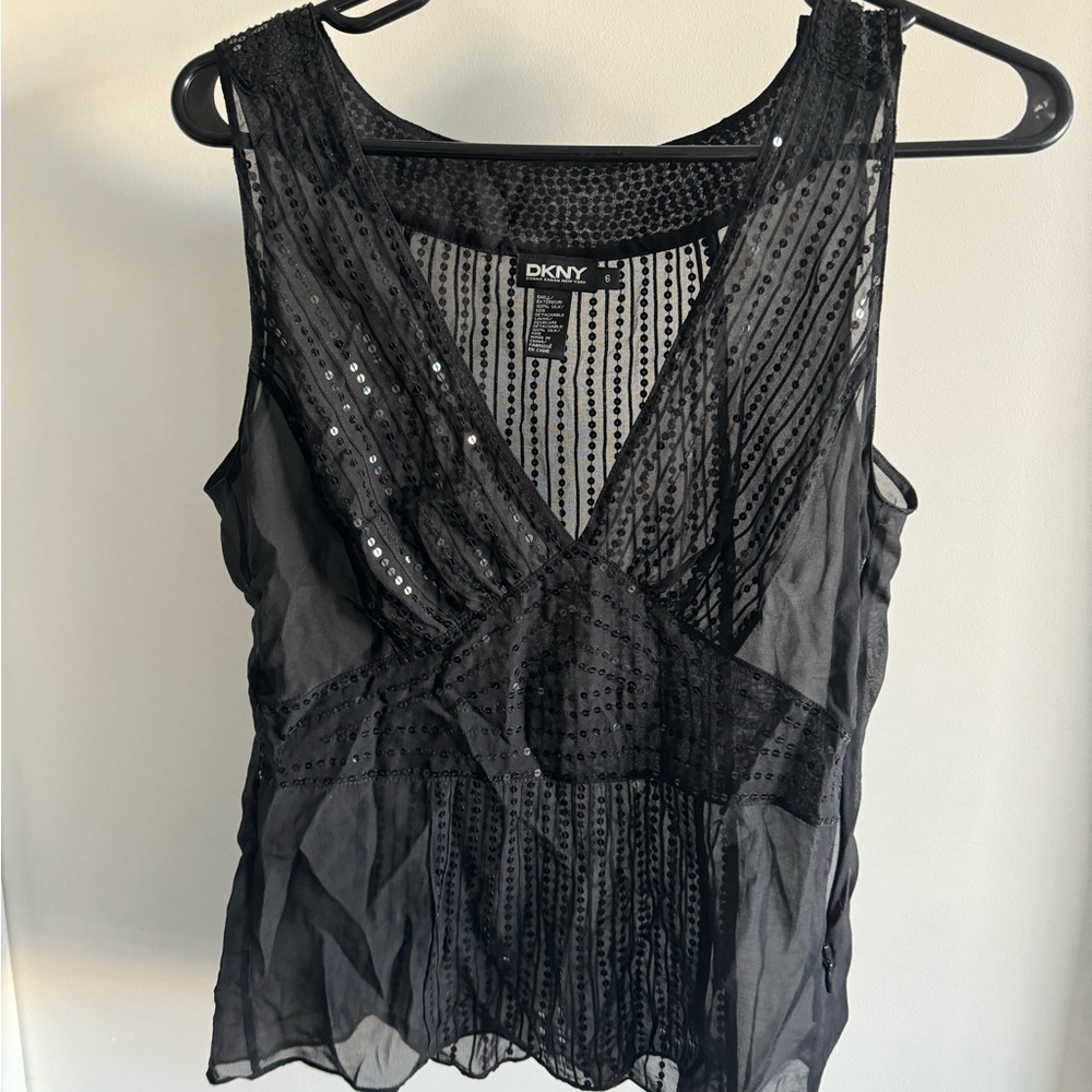 DKNY Sequins Top